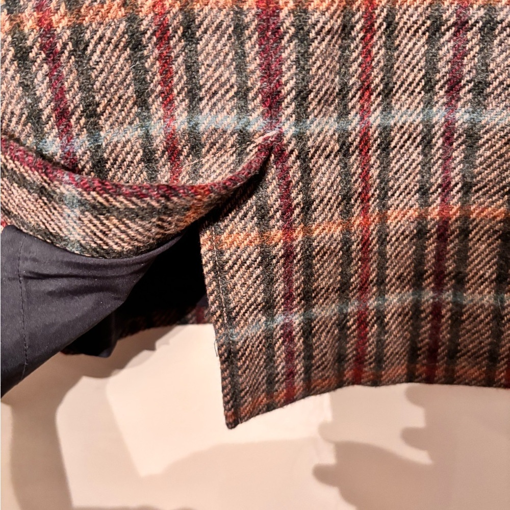 Plaid Women's Skirt - Black, Red, Gray - Picture 3 of 6